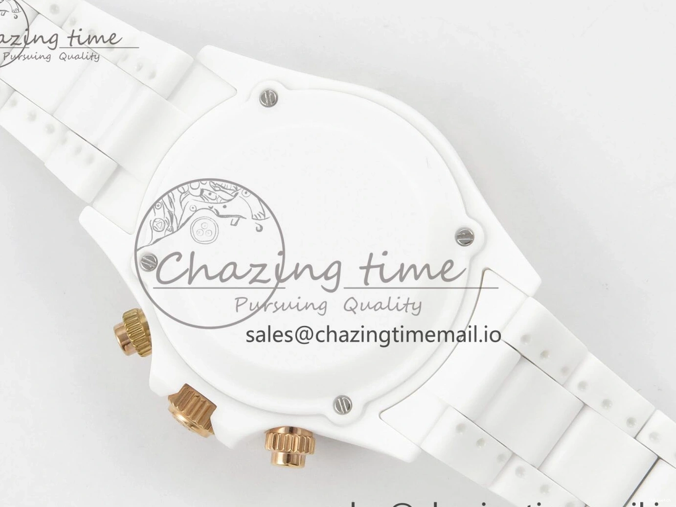 White SONIC Case Black Rainbow Daytona Bezel SA4130 Best and Rainbow Bracelet Dial Edition Ceramic 0113